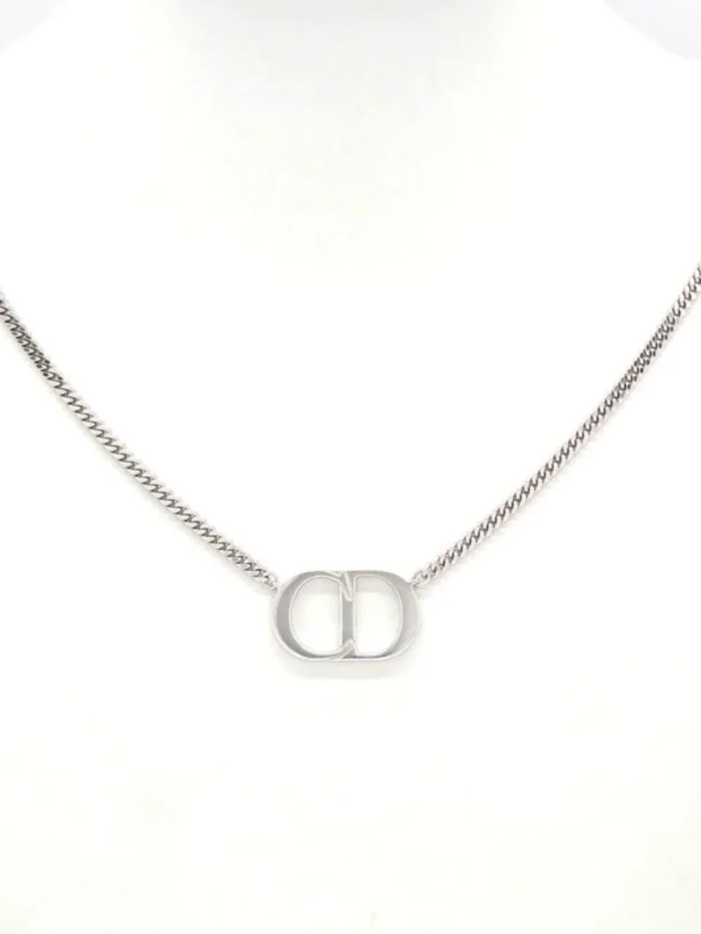 Dior CD Icon Chain Link Necklace 53 Star Ring Silver - Picture 9 of 9